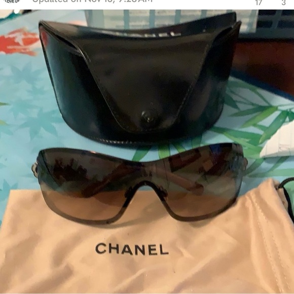 Chanel Gray Sunglasses - Picture 1 of 7